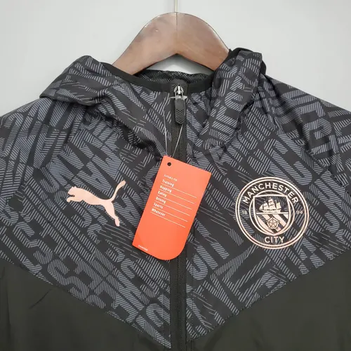 2021/2022 Manchester City Maillot Coupe-Vent Noir — view 3