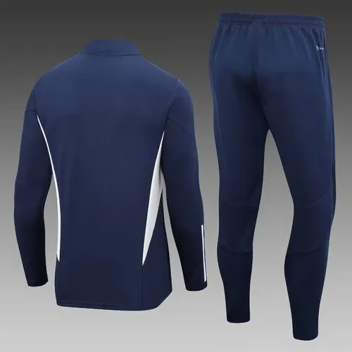2023 Italy Half-Pull Training Suit Royal Blue Soccer Shirt Set — view 2