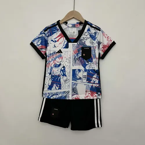 Camisa de Futebol Japão 2022 Edição Dragon Ball Anime Tamanho Infantil