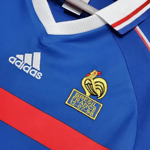 1998 Retro France Home Football Shirt — view 4