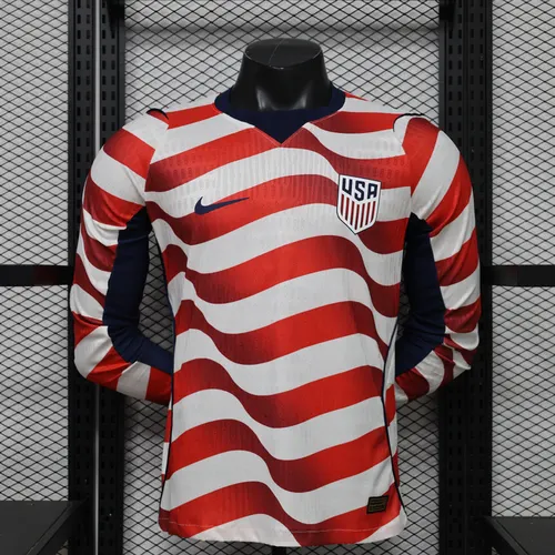 2026 Player Version Long Sleeve United States Home Football Jersey AAA fan-grade