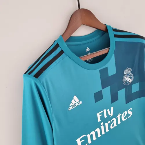 قميص ريال مدريد الثالث الخارجي رجعي طويل الأكمام 2017/2018 — view 6