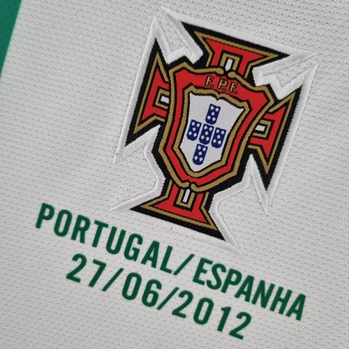 2012 Retro Langarm Portugal Auswärts Fußballtrikot — view 5