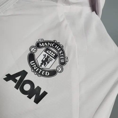 2021 Manchester United Jersey Windbreaker White(Black-Red Edge) — view 5