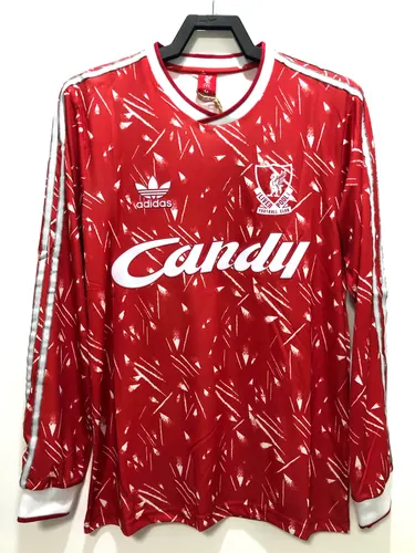 1989/1991 レトロ 長袖 リバプール ホーム サッカーシャツ 1:1 タイ品質