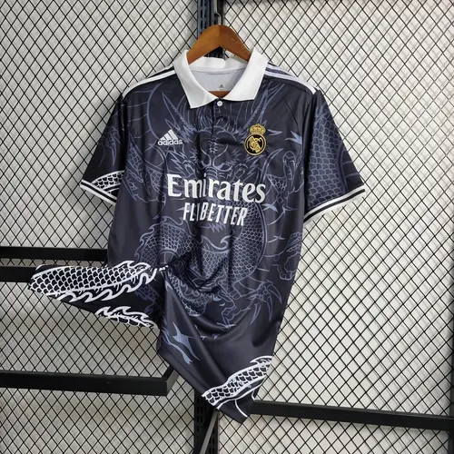 2023/2024 Real Madrid Chinese Dragon Black Football Shirt — view 6