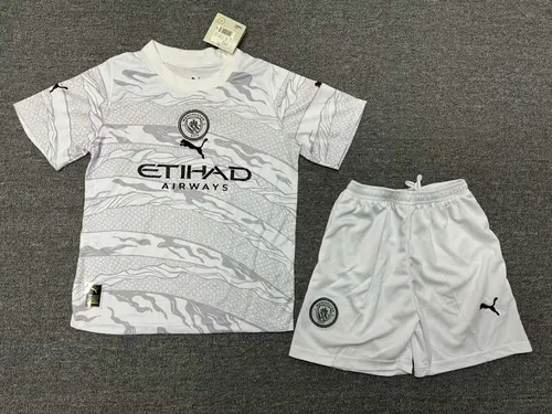 2023/2024 Manchester City Special Edition Grey Football Shirt AAA fan-grade Kids Size