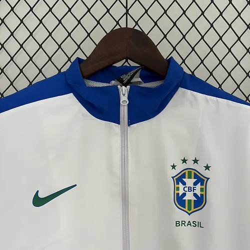 2024 Seleção Brasileira Corta-Vento Branco e Azul — view 3