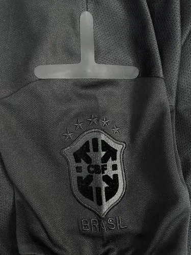 2013-2014 Retro Brasilien Schwarz Fußballtrikot Thai-Qualität — view 5