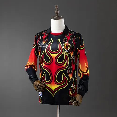 1998 Retro Japan Goalkeeper Long Sleeve Football Jersey -Red&Black AAA fan-grade