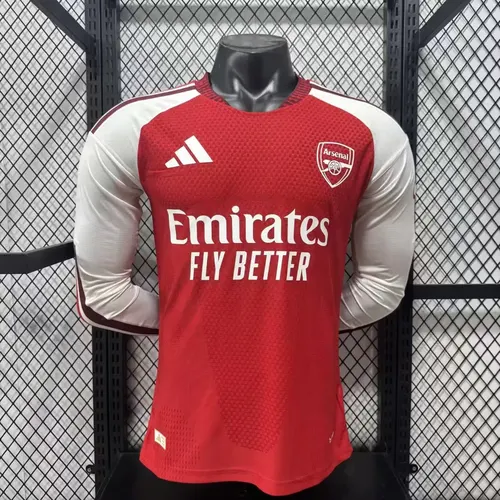 2026/2027 Long Sleeve Player Version Arsenal Home Football Jersey 1:1 Thai Quality