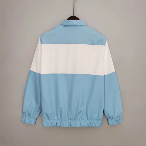 2021/2022 Manchester City Trikot Windbreaker Blau Und Weiß — view 2
