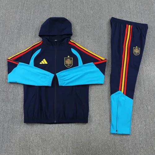2026 Spain Tiro All Weather Jacket royal blue Windbreaker suit AAA fan-grade