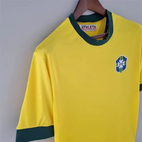 1970 Retro Brasilien Heim-Fußballtrikot — view 6