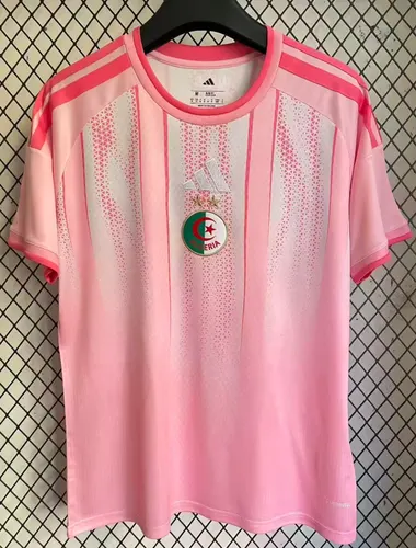 2026 Seleção da Argélia Conjunto de Treino Rosa Camisa de Futebol Qualidade Tailandesa