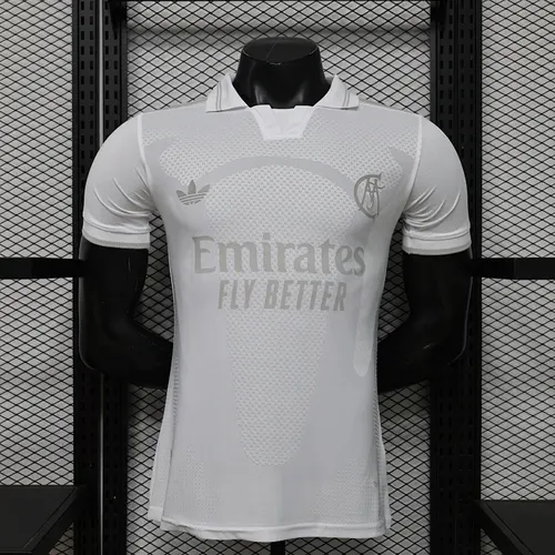 2026/2027 نسخة اللاعب ريال مدريد إصدار الذكرى 125 أبيض قميص كرة قدم 1:1 جودة تايلاندية
