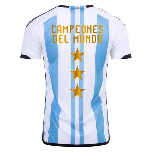 2022 Argentina National Team Jersey Home Three Stars Commemorative Edition — view 1