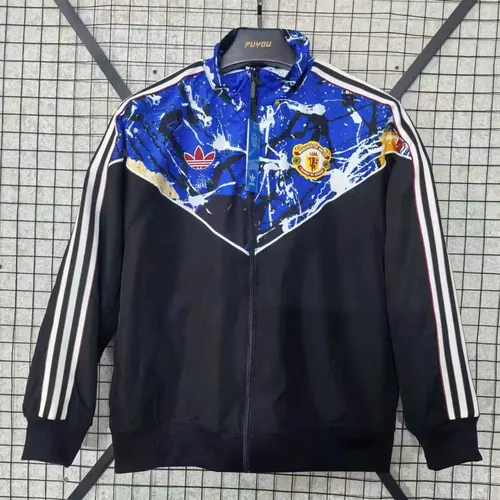 2026/2027 Manchester United Windbreaker Blue Football Jersey 1:1 Thai Quality