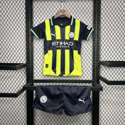 2024/2025 Manchester City Away Football Shirt AAA fan-grade Kids Size