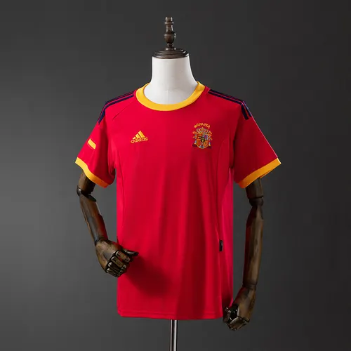 2002 Retro Spanien Heim-Fußballtrikot AAA Fan-Qualität — view 1