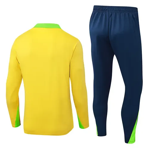 2025/2026 Conjunto de Treino Meia-Puxada Brasil Amarelo — view 2