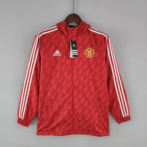 2022/2023 Manchester United Coupe-Vent Rouge Bord Blanc — view 1