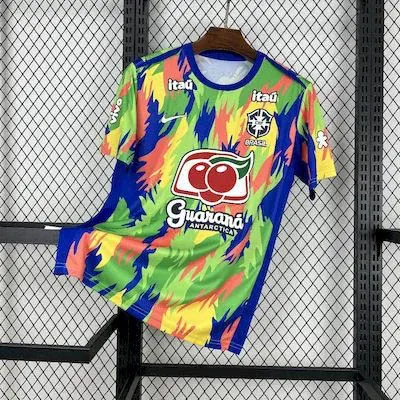 2025-2026 Brazil Pre-match training Football Shirt AAA fan-grade
