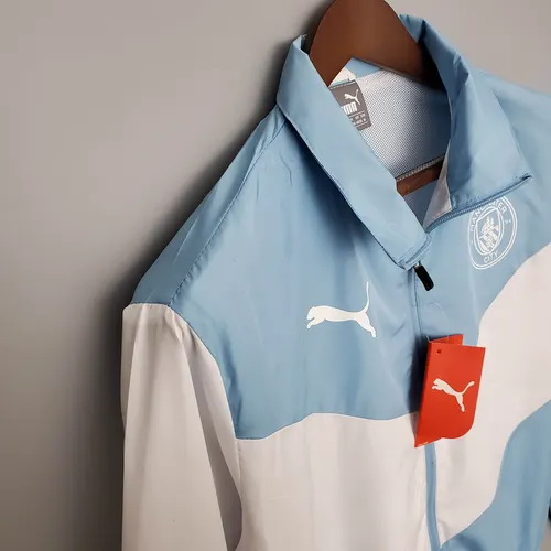 2021/2022 Manchester City Trikot Windbreaker Blau Und Weiß — view 6