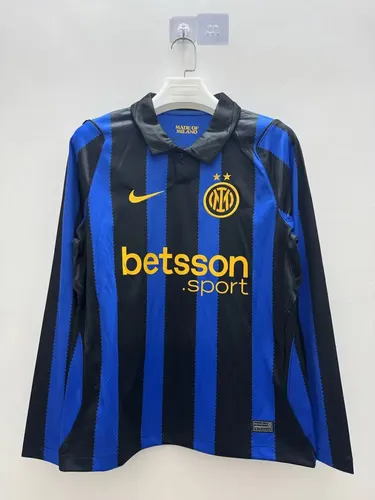 Camiseta de fútbol de manga larga de Inter de Milán 2026/2027 Local 1:1 Calidad Tailandesa