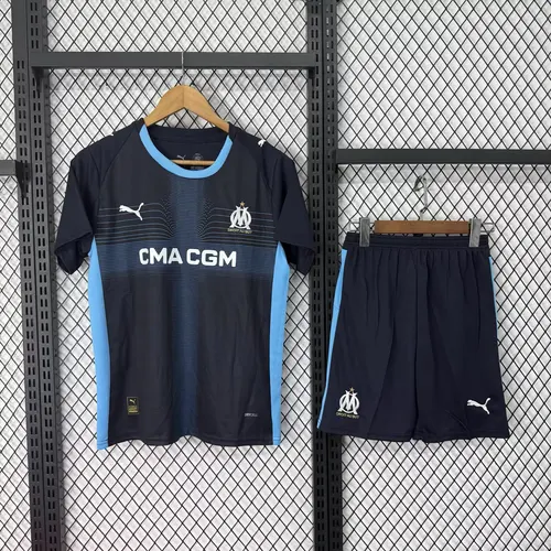 2025/2026 Olympique de Marseille Away Football Shirt AAA fan-grade Kids Size