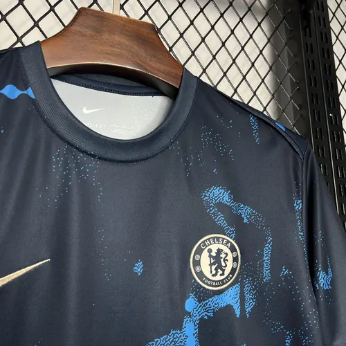 2024/2025 Chelsea Dark Blue Pre-match training Jersey — view 4