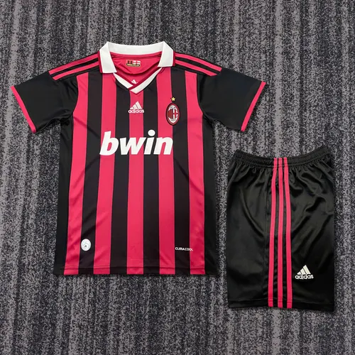 2009-2010 Retro AC Milan Home Football Shirt AAA fan-grade Kids Size