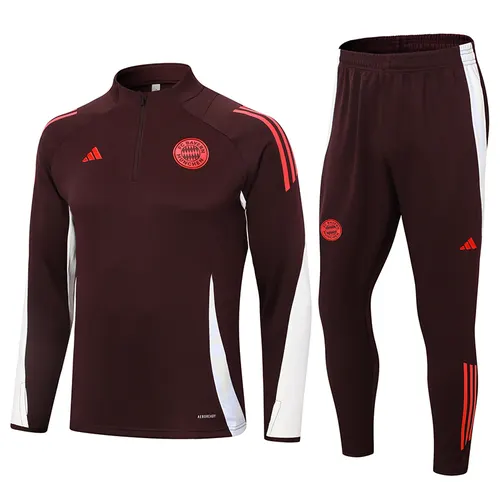 2024/2025 Bayern Half-Pull Training Suit Dark Purple Jersey Set AAA fan-grade
