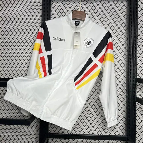 2024-2025 Germany Windbreaker Soccer Jersey White — view 3