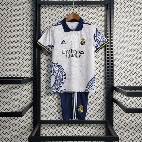 Maillot Real Madrid Dragon Chinois Blanc Taille Enfant 2022/2023