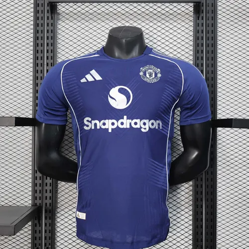2025/2026 Player Version Manchester United Special Edition Blue And White Football Jersey AAA fan-grade