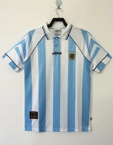 1996-1997 Retro Argentinien Nationalmannschaft Heim-Trikot 1:1 Thai-Qualität