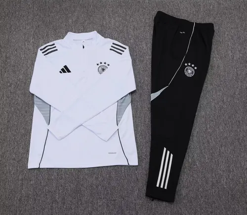 2025 Germany Half-Pull Training Suit White Jersey Set — view 7
