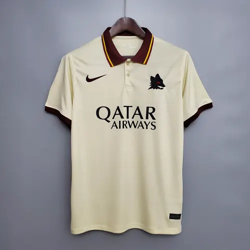 Camisa de Futebol Fora Roma Retrô 2020/2021 Qualidade Tailandesa