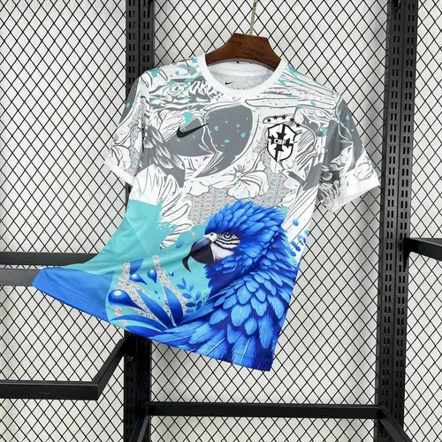 2025 Brazil Special Edition White and Blue Football Shirt AAA fan-grade