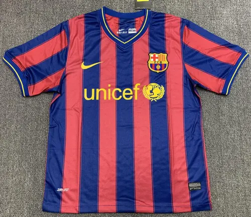 2009/2010 Maillot de Football Domicile Rétro Barcelona Qualité Thaï