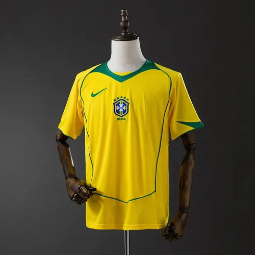 Camiseta de Fútbol Retro Brasil Local 2004 — view 1
