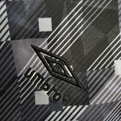 1990 Retro England Blackout Special Edition Black Soccer Jersey — view 4