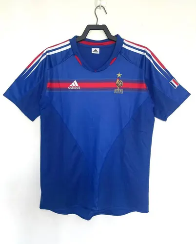 Camiseta de fútbol Retro Francia Local 2004 Calidad Tailandesa — view 1