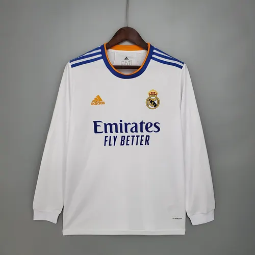 2021/2022 Long Sleeve Real Madrid Home Jersey — view 1