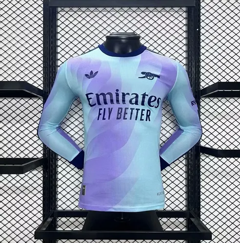 2024/2025 Long Sleeves Arsenal Third Away Player Version Football Shirt AAA fan-grade