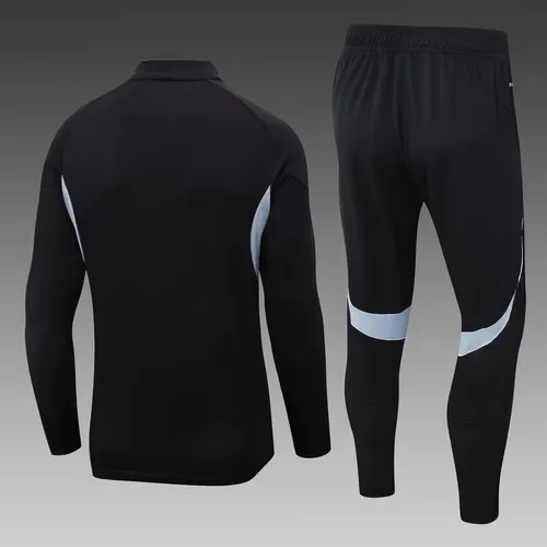 2025 Germany Half-Pull Training Suit Black Jersey Set — view 2