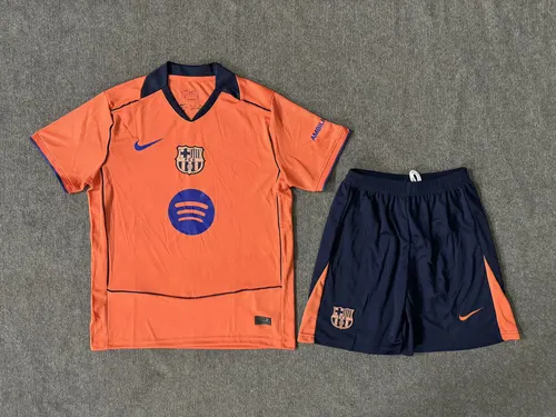 2025/2026 Barcelona Away 01 Football Jersey AAA fan-grade Kids Size