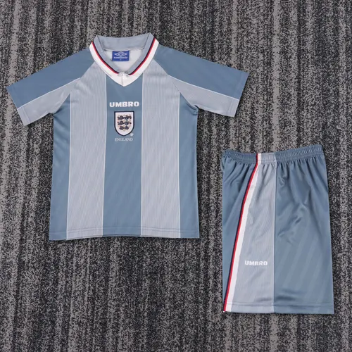 Camisa de Futebol Retro Inglaterra Away 1996 Qualidade Tailandesa Tamanho Infantil