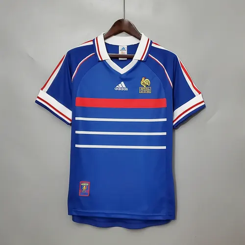 1998 Retro France Home Football Shirt — view 1
